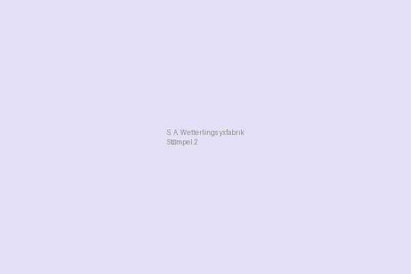 Stämpel 2 från S. A. Wetterlings yxfabrik